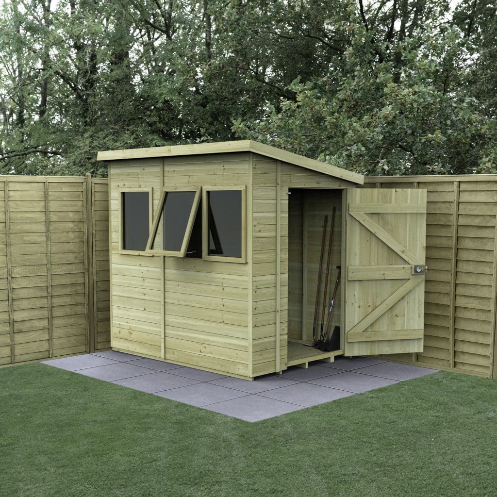 Timberdale 7x5 Pent Shed - Three Windows | Lothian DIY & Building Supplies